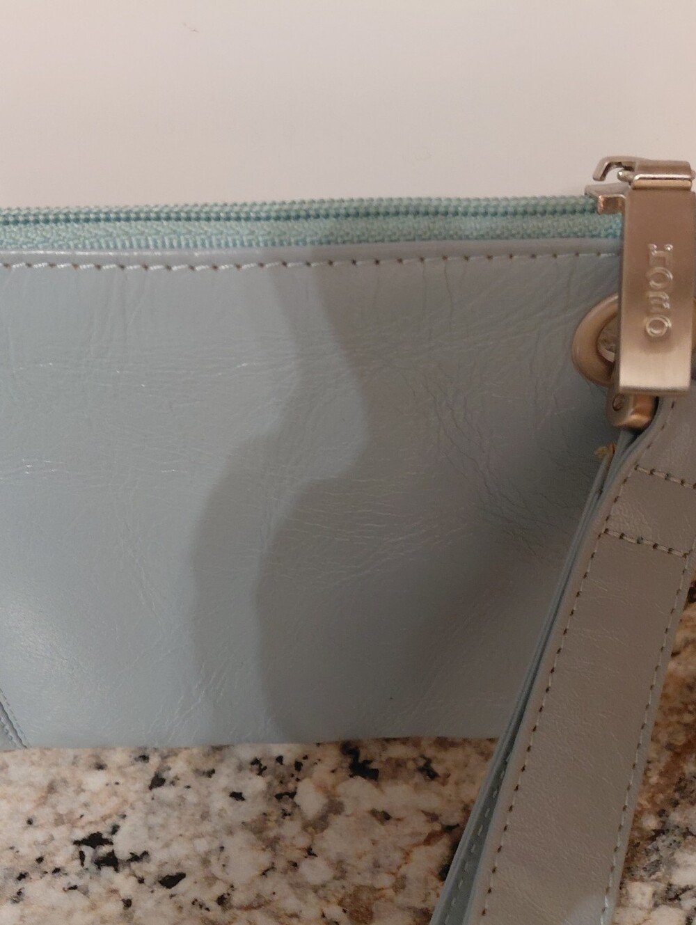 HOBO Light Blue Leather Wristlet Clutch - Picture 3 of 9